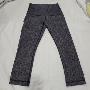 LululemonLululemon Align Crop 22in Gray Black Patterned